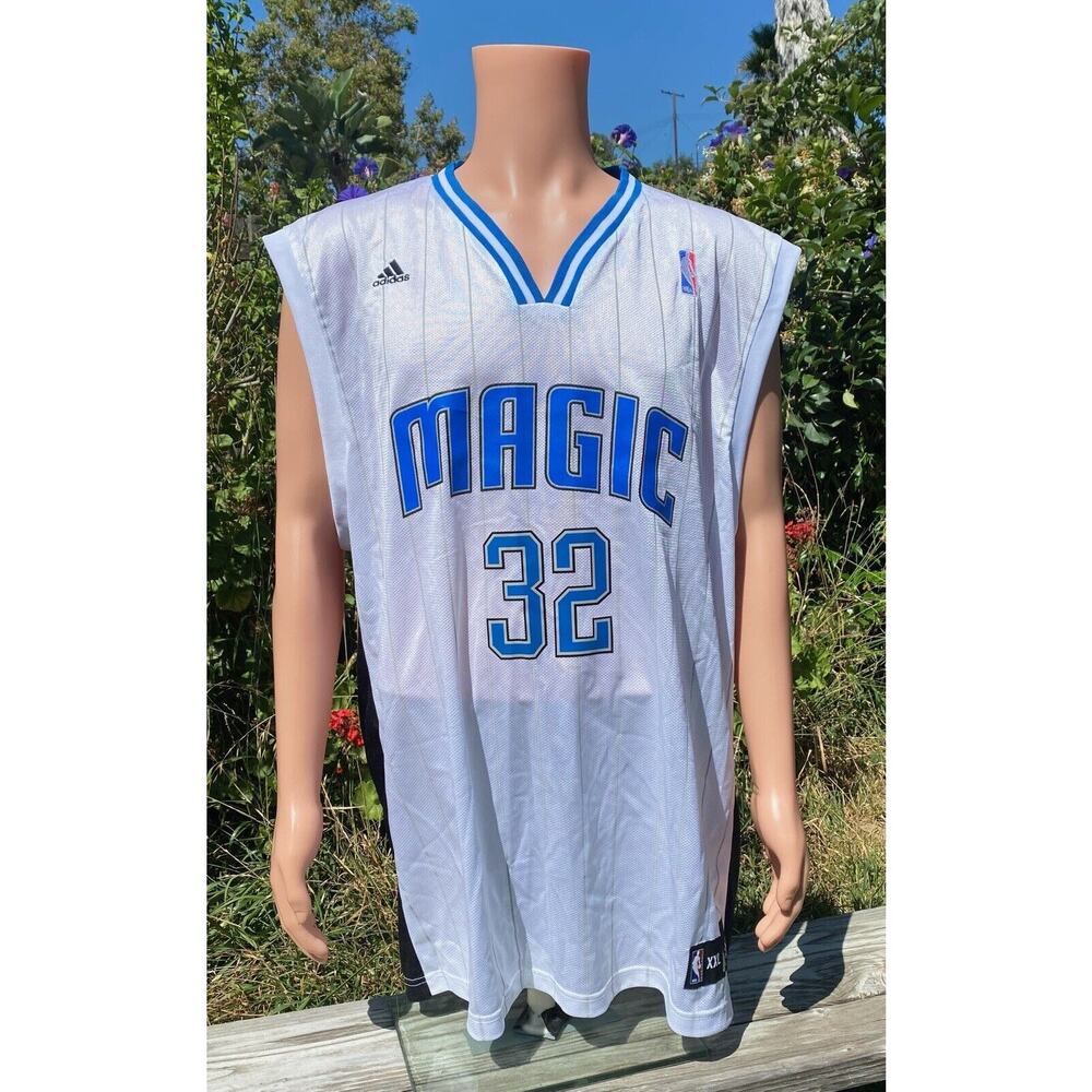 Vintage Adidas Magic Jersey 32 Oneil Pinstripe Deadstock Size XXL White And Blue